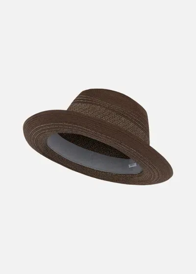 Malo Cappello In Papier In Brown