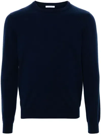 Malo Cashmere Crew Neck Jumper In Blue