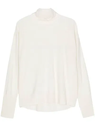 Malo Cashmere Sweater In White