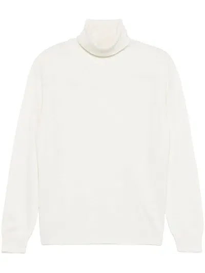 Malo Cashmere Sweater In White