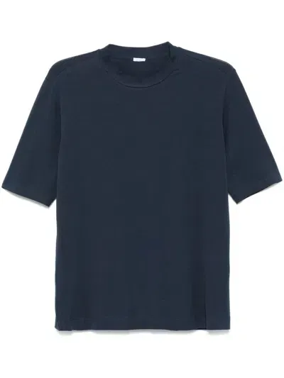 Malo Crew-neck T-shirt In Blue