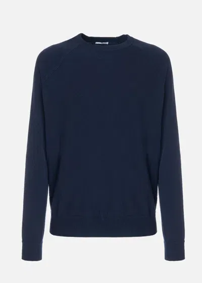 Malo Maglia Girocollo In Cashmere In Blue