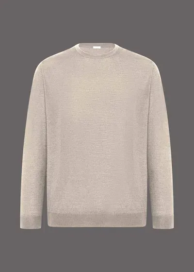 Malo Maglia Girocollo In Cashmere In Gray