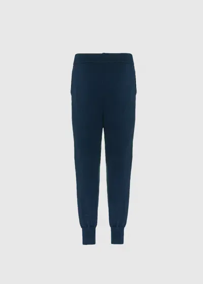 Malo Pantalone In Misto Cashmere In Blue