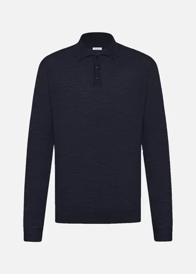 Malo Polo In Cashmere E Seta In Blue