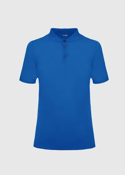 Malo Polo In Cashmere E Seta In Blue