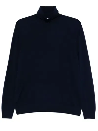 Malo Roll-neck Sweater In Blue