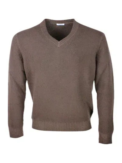 Malo Sweaters In Brown