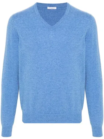 Malo V-neck Sweater In Blue