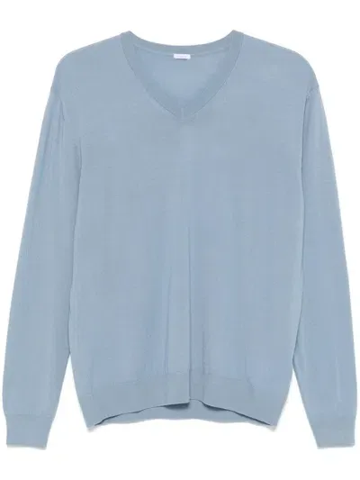 Malo V-neck Sweater In Blue