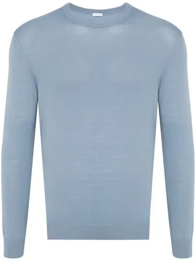 Malo Virgin Wool Sweater In Blue