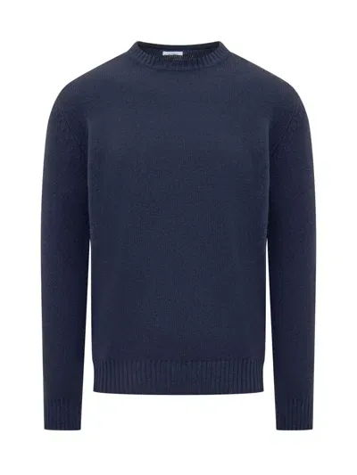 Malo Virgin Wool Sweater In Blue