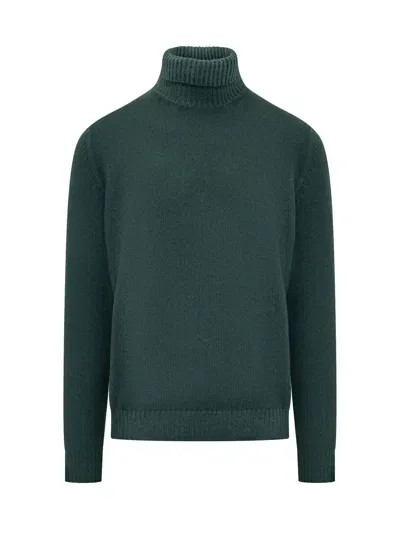 Malo Virgin Wool Sweater In Green