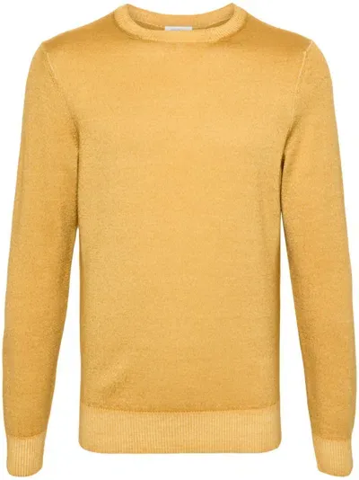 Malo Virgin-wool Sweater In Yellow