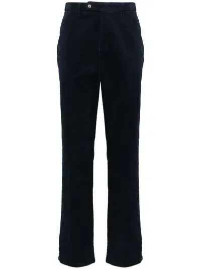 Man On The Boon. James Velvet Trousers In Blue