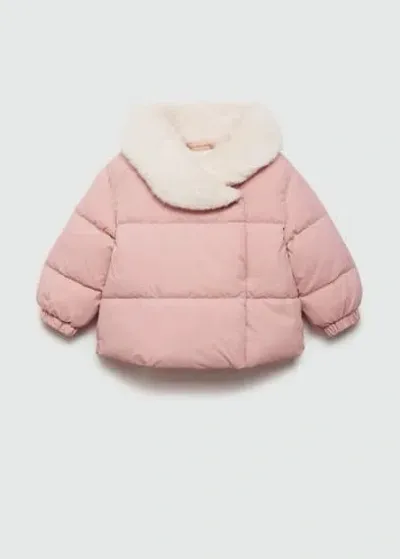 Mango Kids' Anorak In Pink