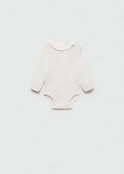 Mango Babies' Body Cotton Bambula Off White