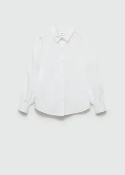 Mango Kids' Button-down Collar Shirt White