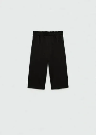 Mango Kids' Pantalon In Noir