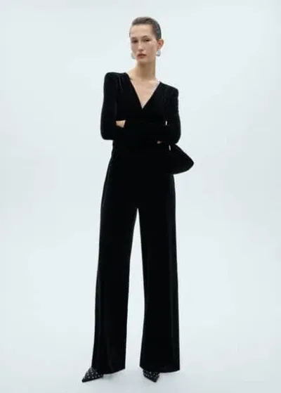 Mango Jumpsuit Black