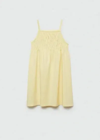 Mango Kids' Dress Yellow