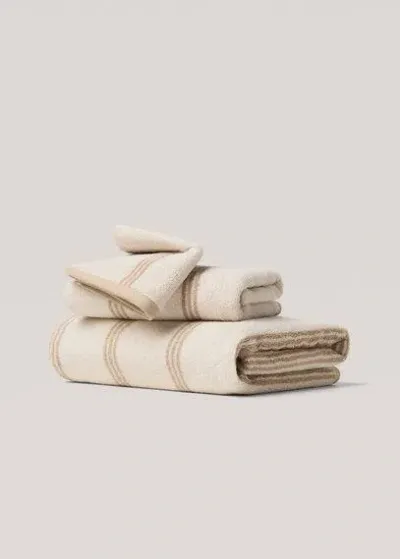 Mango Home Towel Beige In Neutral