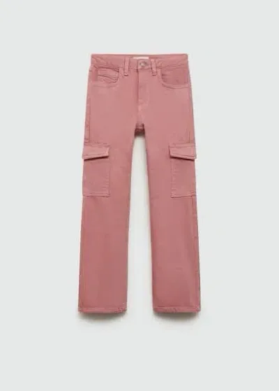 Mango Kids' Jeans Pink