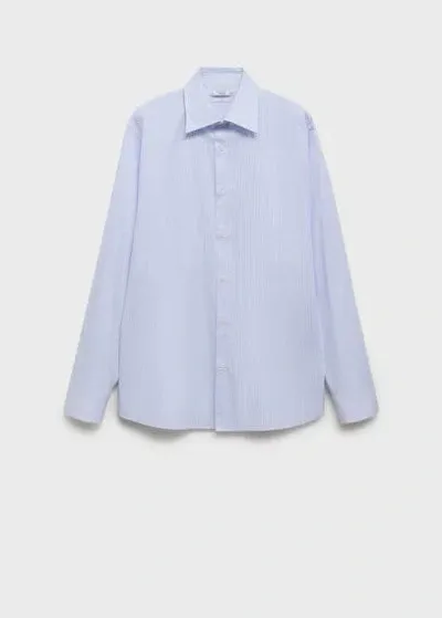 Mango Man Shirt Blue