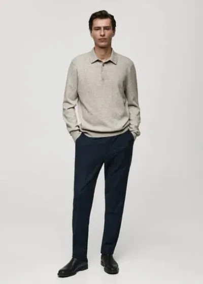 Mango Man Sweater Grey