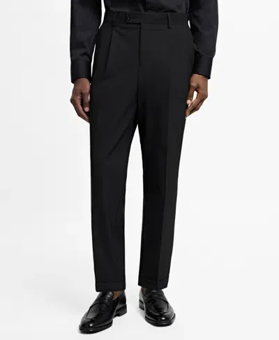 Mango Men's Suit Pants In Black