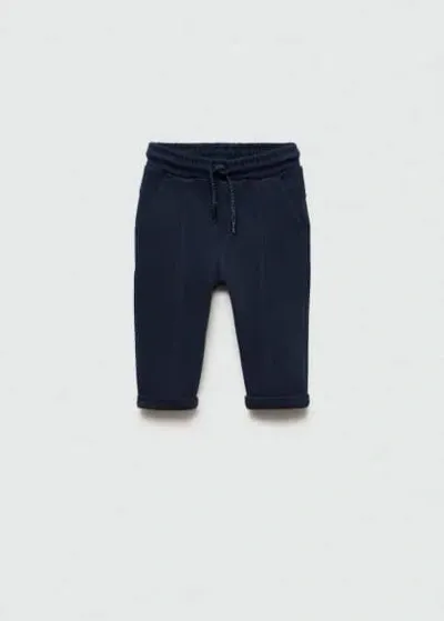 Mango Kids' Pantalon In Blue