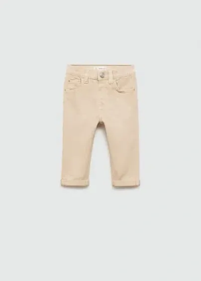 Mango Kids' Pantalon In Neutral