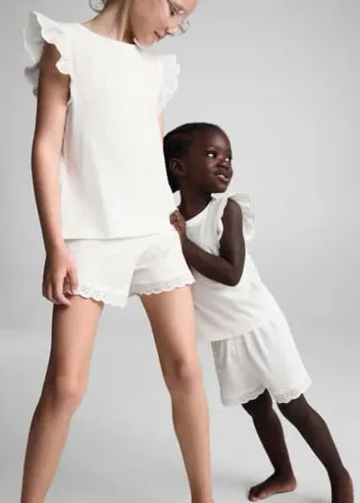 Mango Kids' Pyjama In White