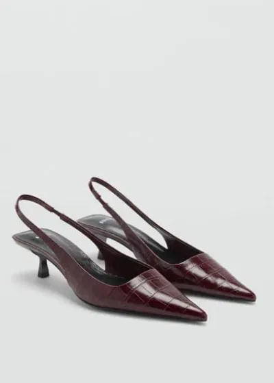 Mango Shoes Burgundy