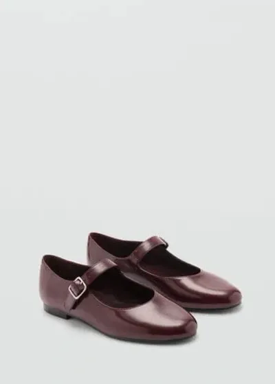 Mango Shoes Burgundy