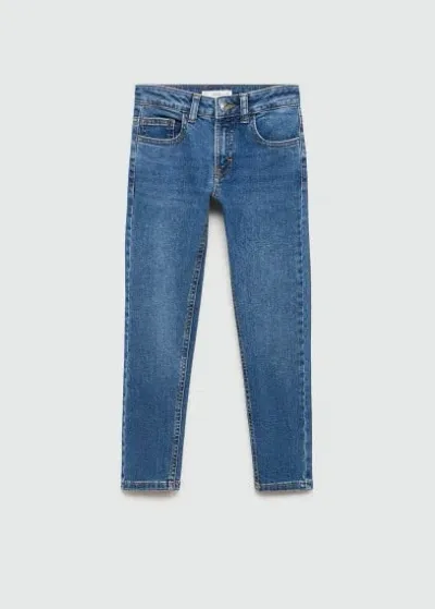 Mango Kids' Slim-fit Jeans Medium Blue