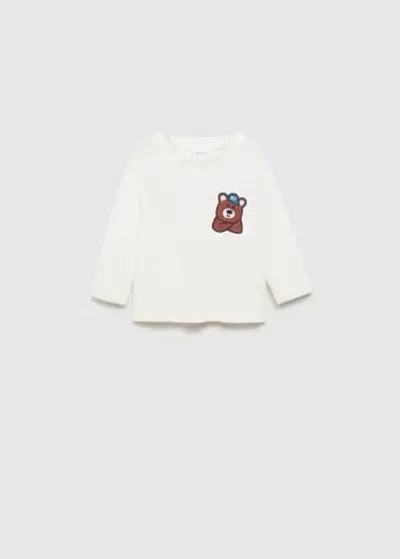 Mango Kids' T-shirt In White