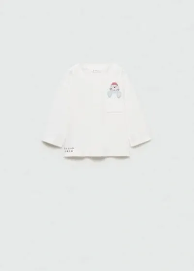 Mango Kids' T-shirt In White