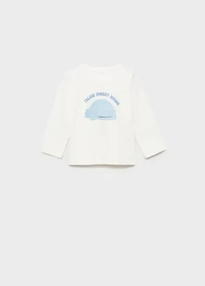 Mango Kids' T-shirt In White