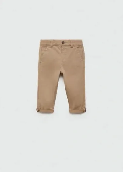 Mango Kids' Pantalon In Brown