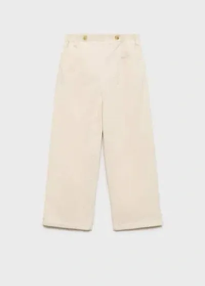 Mango Kids' Trousers Ecru