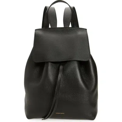 Mansur Gavriel Classic Leather Backpack In Black