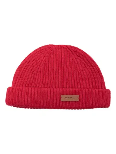 Marant Briano Beanie Hat In Red