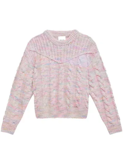 Marant Chunky Cable-knit Jumper In Pink