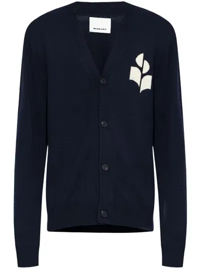 Marant Elvin Cardigan In Blue