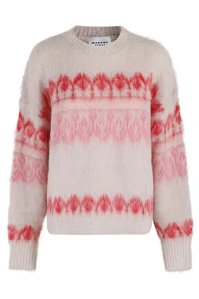 Marant Etoile Dully Round Neck Sweater In Red