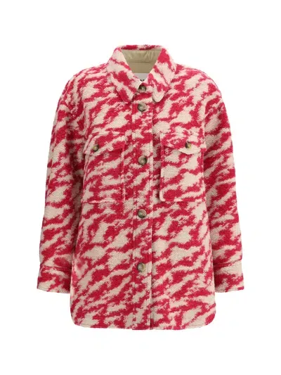 Marant Etoile Harveli Shirt Jacket In Red