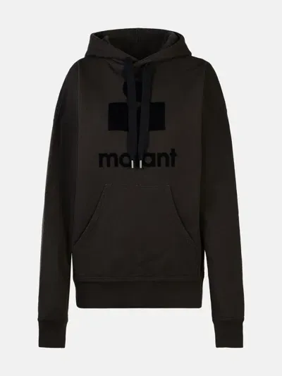 Marant Etoile 'mansel' Black Cotton Blend Sweatshirt