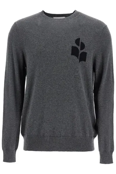 Marant Evans Cotton And Wool Pullover In Grey