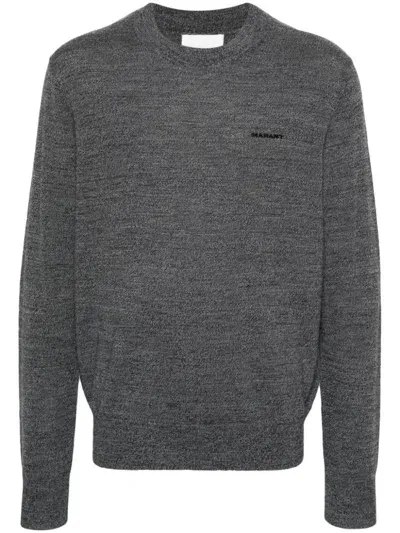 Marant Basile Wool Jumper In Grey